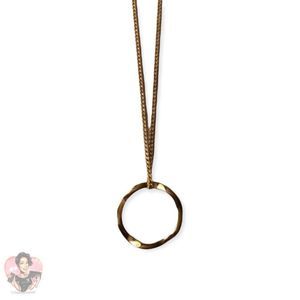 Chevron Circle Necklace